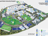 Royal Stoke external hospital map